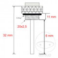 Mierka teploty oleja JMP M 20X2.5 mm pre Honda Shadow VT1100 C2 ACE SC32 1995-2000