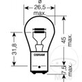 Žiarovka 12V21/5W BAY15D OSR JMP 1590095 pre Honda VF750C Magna RC43 1993-2000