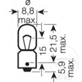 Žiarovka 12V4W BA9S OSR JMP 1590101 pre Honda VT750 C2 RC44  Aero 1997-2002