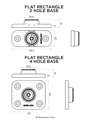 Quad Lock - 360 základňa / adaptér s dvoma otvormi