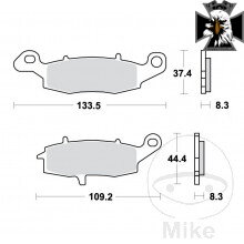 Brzdové doštičky Sinter SV TRW Alternative: 7328867  pre Suzuki Intruder VL800 2010-2017