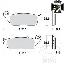 Brzdové doštičky Standard TRW Alternative: 7372378 pre Honda GL1500 F6C Valkyrie 1997-2003