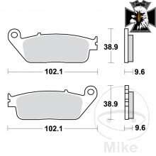 Brzdové doštičky Standard TRW Alternative: 7376478  pre Honda VT1300 CX Fury 2010-2015