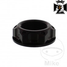 Matka krku riadenia M22X1.00 mm Alu čierny   pre Kawasaki Vulcan VN900 2006-2017 