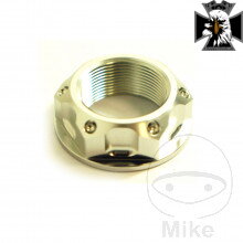 Matka krku riadenia M22X1.00 mm Alu strieborný pre Suzuki Intruder M1500 2009-2011