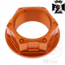 Matka krku riadenia M24X1.00 mm Alu oranžový pre Honda VT750 DC RC48 Black Widow 2000-2003