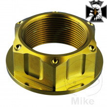 Matka krku riadenia M24X1.00 mm Titan zlatý pre Honda GL1500 F6C Valkyrie 1997-2003