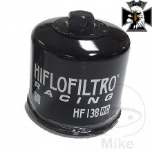 Olejový filter HIFLO HF138RC závodný K&N 7230078 Mahle 7620370 pre Suzuki Intruder VL800 2001-2009