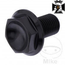 Os M14X1.50 mm 22 mm nerez V4A čierny pre Honda VT750 DC RC48 Black Widow 2000-2003