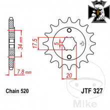 Predné ozubené koliesko 11Z typ reťaze 520 šírka vnútorného ozubenia 5mm s rozstupom 17.5/20 pre Kawasaki Vulcan VN1500 1999-2005