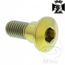 Skrutka brzdového kotúča JMP Bolt M8X1.25 mm 22 mm Titan zlatá farba pre Suzuki Intruder M1500 2009-2011