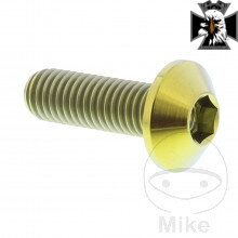 Skrutka brzdového kotúča JMP Bolt M8X1.25 mm 25 mm Titan zlatá farba  XVZ 1300 Royal Star