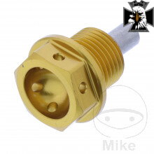 Skrutka výpusť oleja MAG JMP BO M14X1.25 mm 12 mm Alu Racing gold 