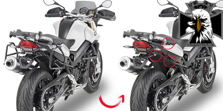 GIVI BOČNÉ NOSIČE BMW F 800 GT (13-19)/F 800 R (09-19) PLR5118