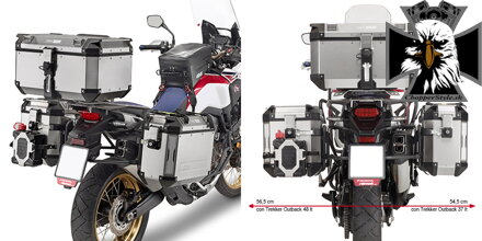 GIVI BOČNÉ NOSIČE TREKKER OUTBACK HONDA CRF 1000L AFRICA TWIN (16- 17) PL1144CAM