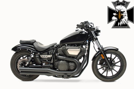 Kompletný výfukový systém American Classic II pre Yamaha Bolt (2014-2016) čierna keramika