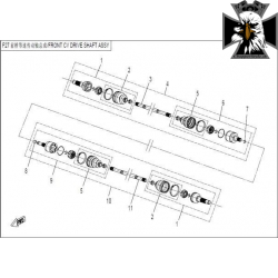 09.Vnútorný kĺb predný ľavý cfmoto X5 500 800 9060-270130-1000