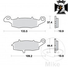 Brzdové doštičky Sinter SH TRW Alternative: 7328867 pre Suzuki Intruder M1800R   VZR1800 2006-2017