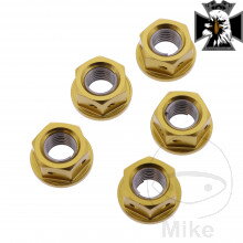 Matica Rozeta sada JMP BOLT M10 x 1.25 mm Alu Racing gold pre Honda Shadow VT600 1988-2000