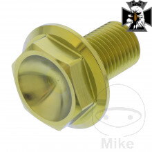 Skrutka os M14X1.5 mm 22 mm Titan gold  pre Honda VT750 DC RC48 Black Widow 2000-2003