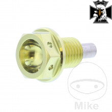 Skrutka výpusť oleja MAG JMP BO M12 X 1.50 mm 15 mm Titan gold   pre Honda VTX 1800 2001-2006