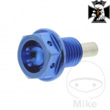 Skrutka výpusť oleja MAG JMP BO M12X1.5 mm 15 mm Titan blau pre Kawasaki Vulcan VN800 1995-2006 